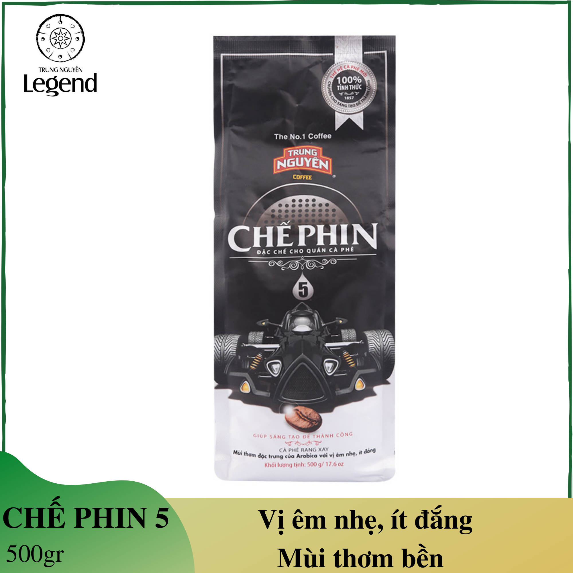 Cà phê chế phin 5 Trung Nguyên - gói 500gr
