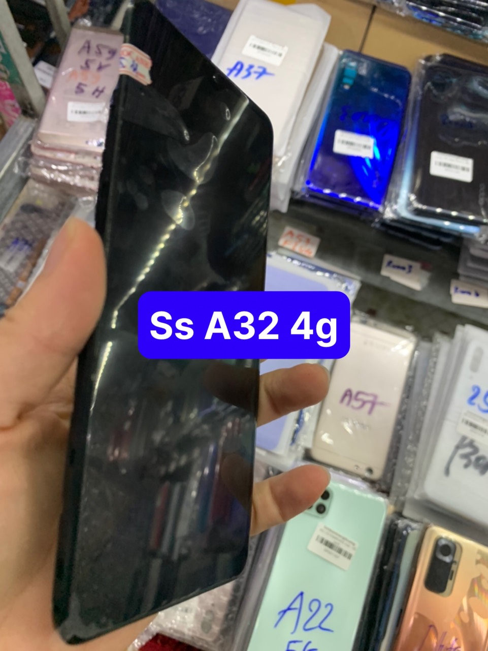 Màn hình liền khung zin mới điện thoại sam sung a32 bản 4g