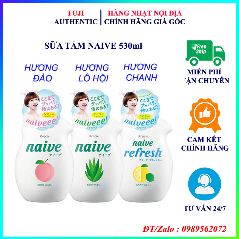 Sữa tắm naive cao cấp