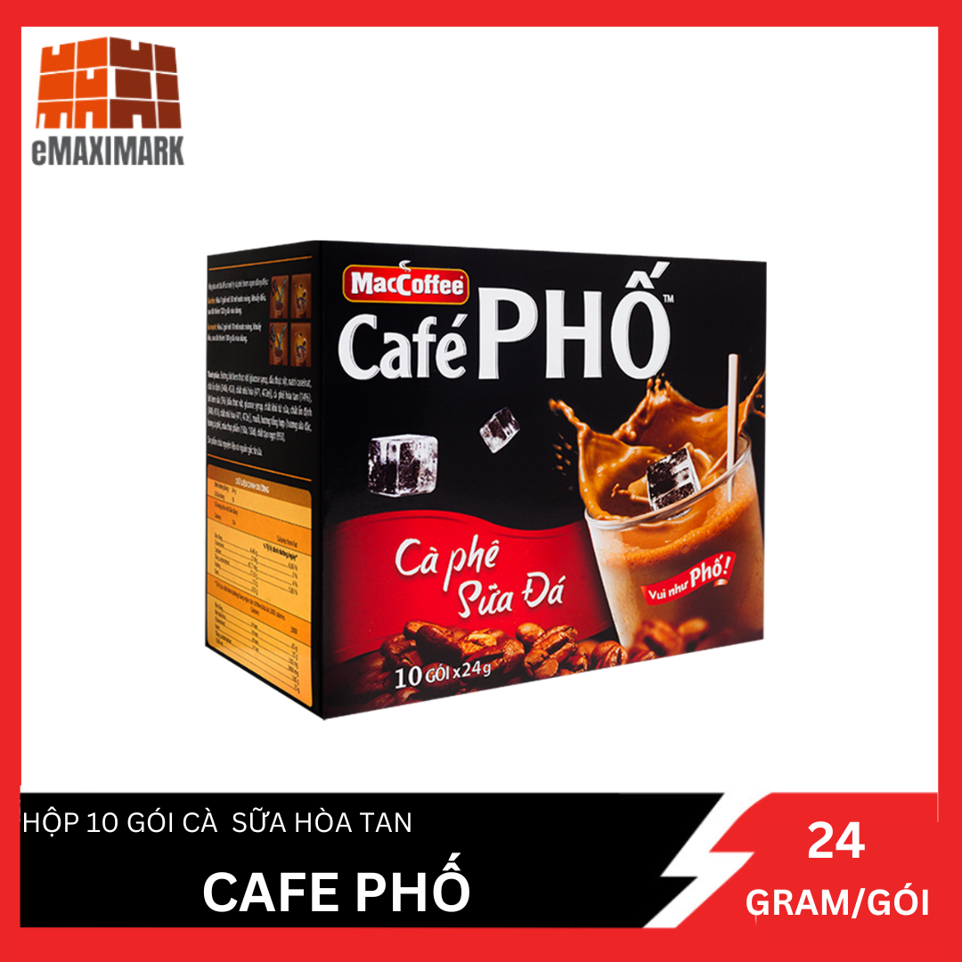 Cà phê sữa cà phê Phố hộp 240g