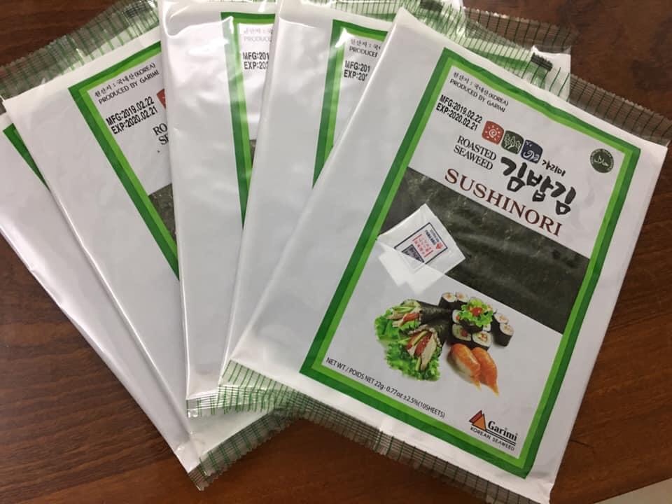 Rong biển Hàn Quốc cuộn cơm (gimbab) dai, thơm cho món cơm cuộn siêu ngon