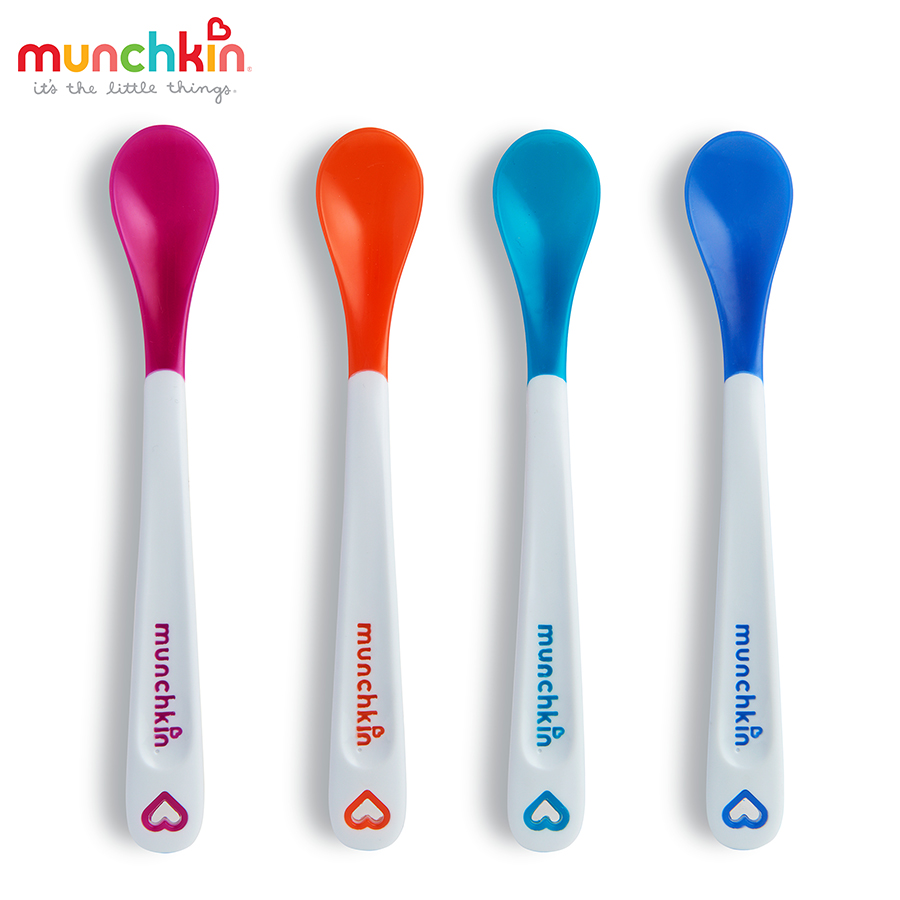 Thìa mềm ăn dặm báo nóng Munchkin