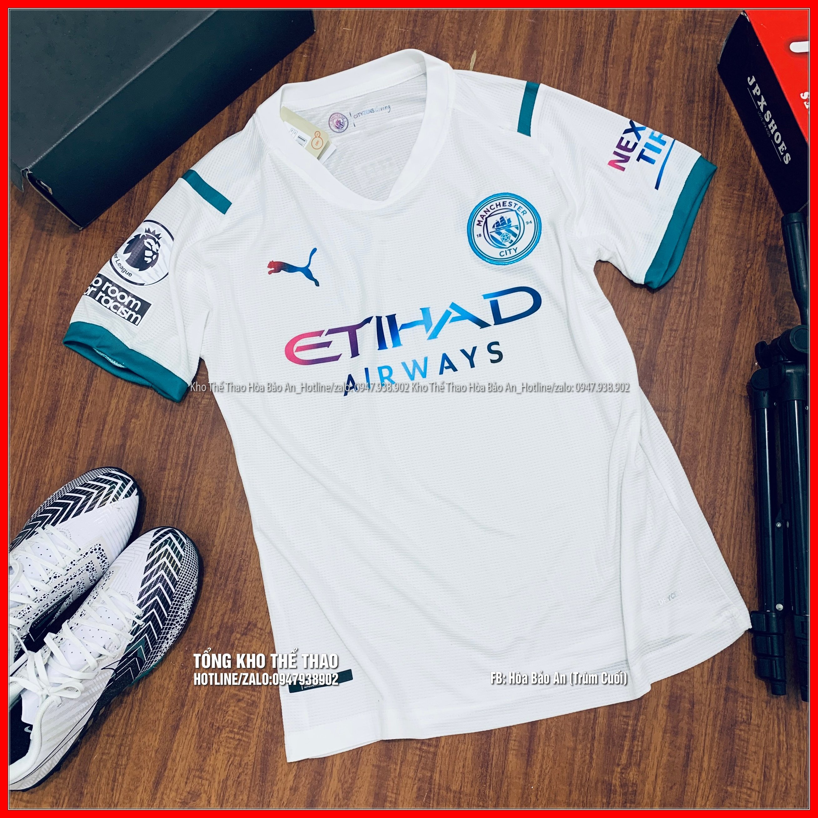 BỘ QUẦN ÁO ĐÁ BANH MANCITY MÀU ĐEN MỚI VỀ 2020