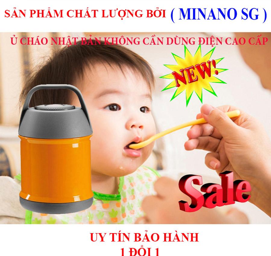 Nồi ủ chân không - Bình giữ nhiệt cháo cho bé Mua Binh Giu Nhiet, Bình Ủ Cháo - Không Cần Nấu, Giữ Nhiệt Thức Ăn Cao Cấp Nhật. Ruột inox 304 Xịn - An Toàn, Tiện Lợi. BẢO HÀNH UY TÍN 12 THÁNG BỞI MINANO SG