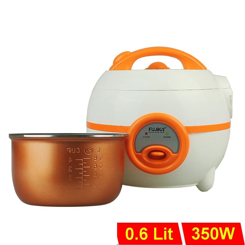 Nồi cơm điện mini fujika fj-nc0606 công suất 350w dung tích 0.6 lít