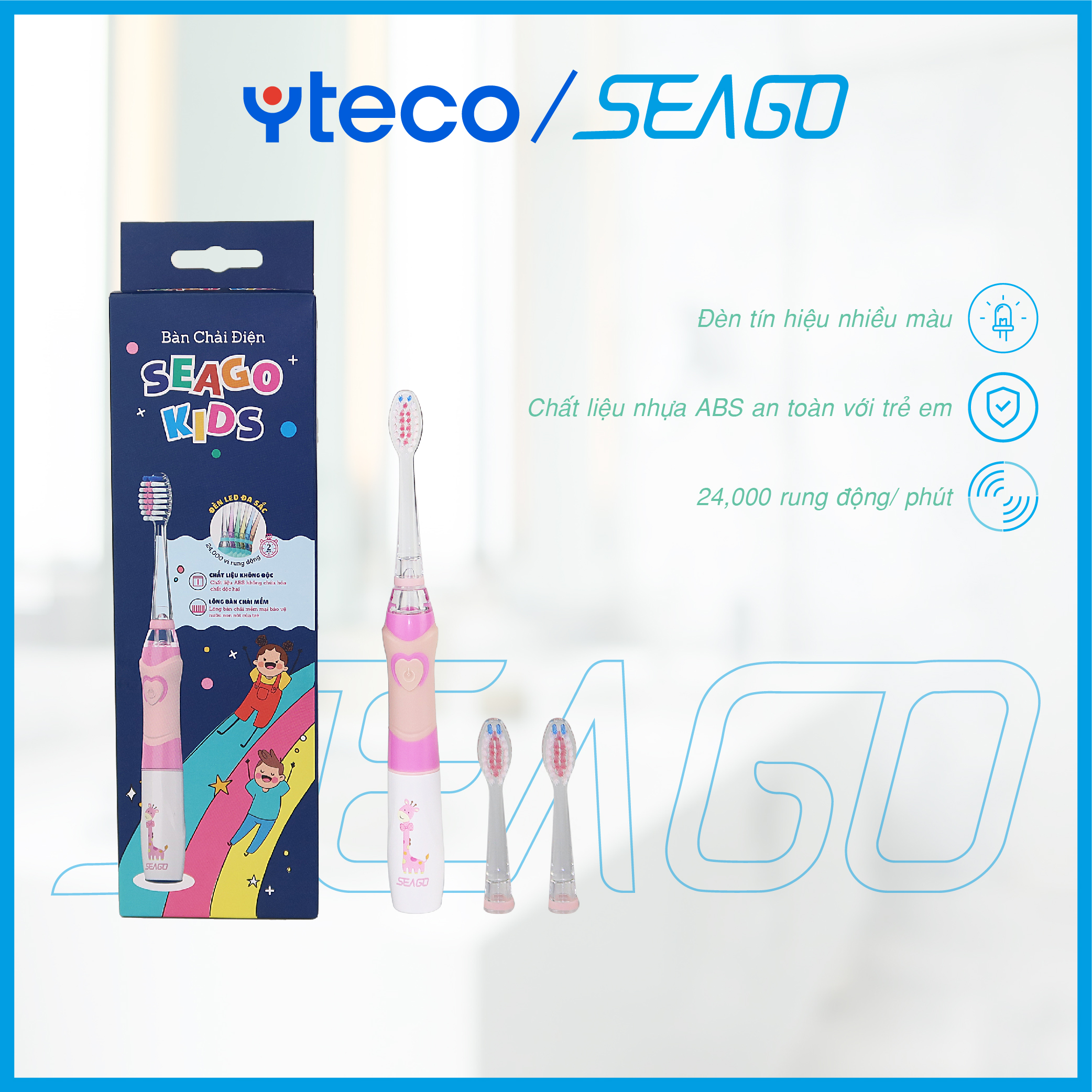 Bàn chải điện trẻ em seago sg-977