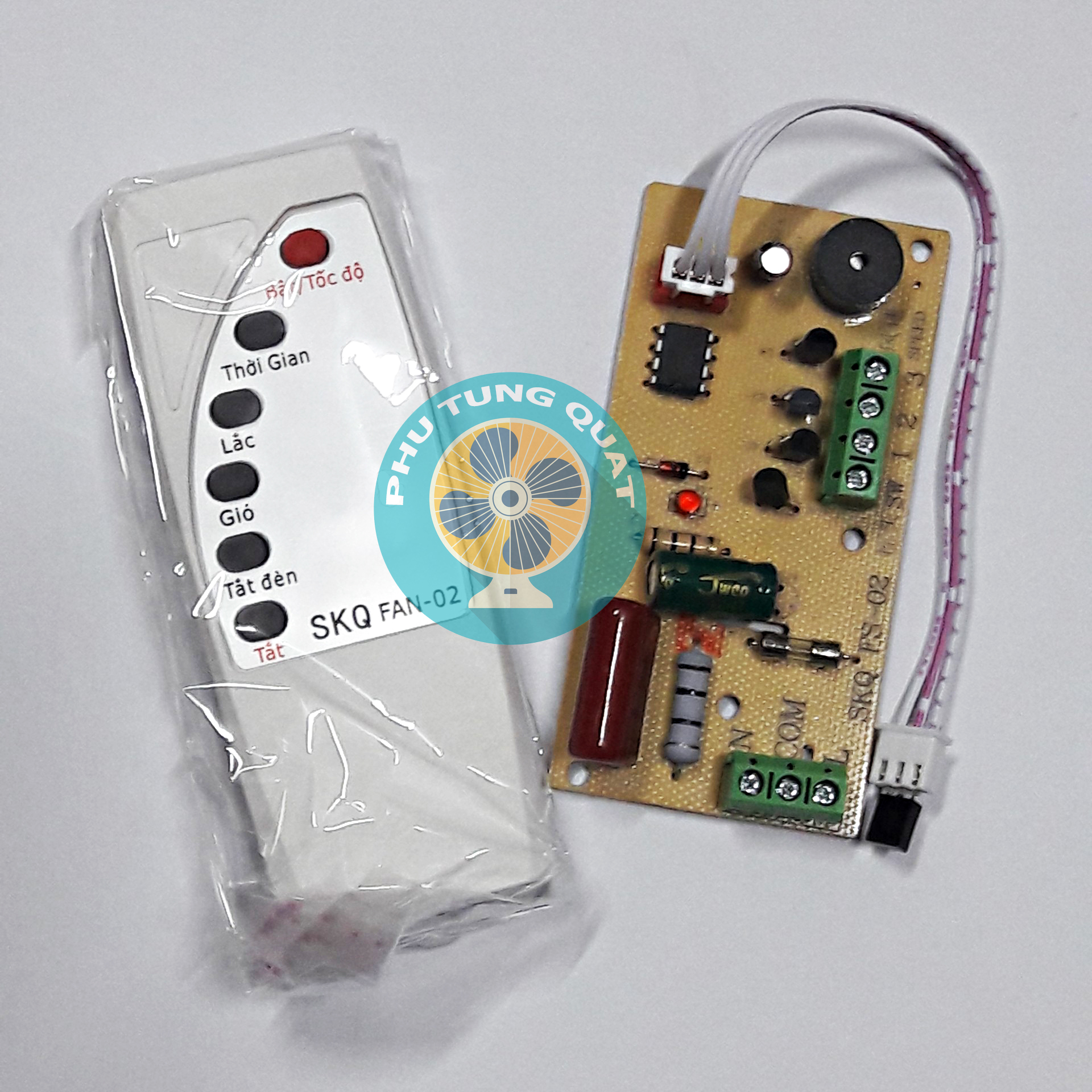 Mạch Điều Khiển Quạt Từ Xa Remote Hồng Ngoại tiếng - phụ tùng quạt