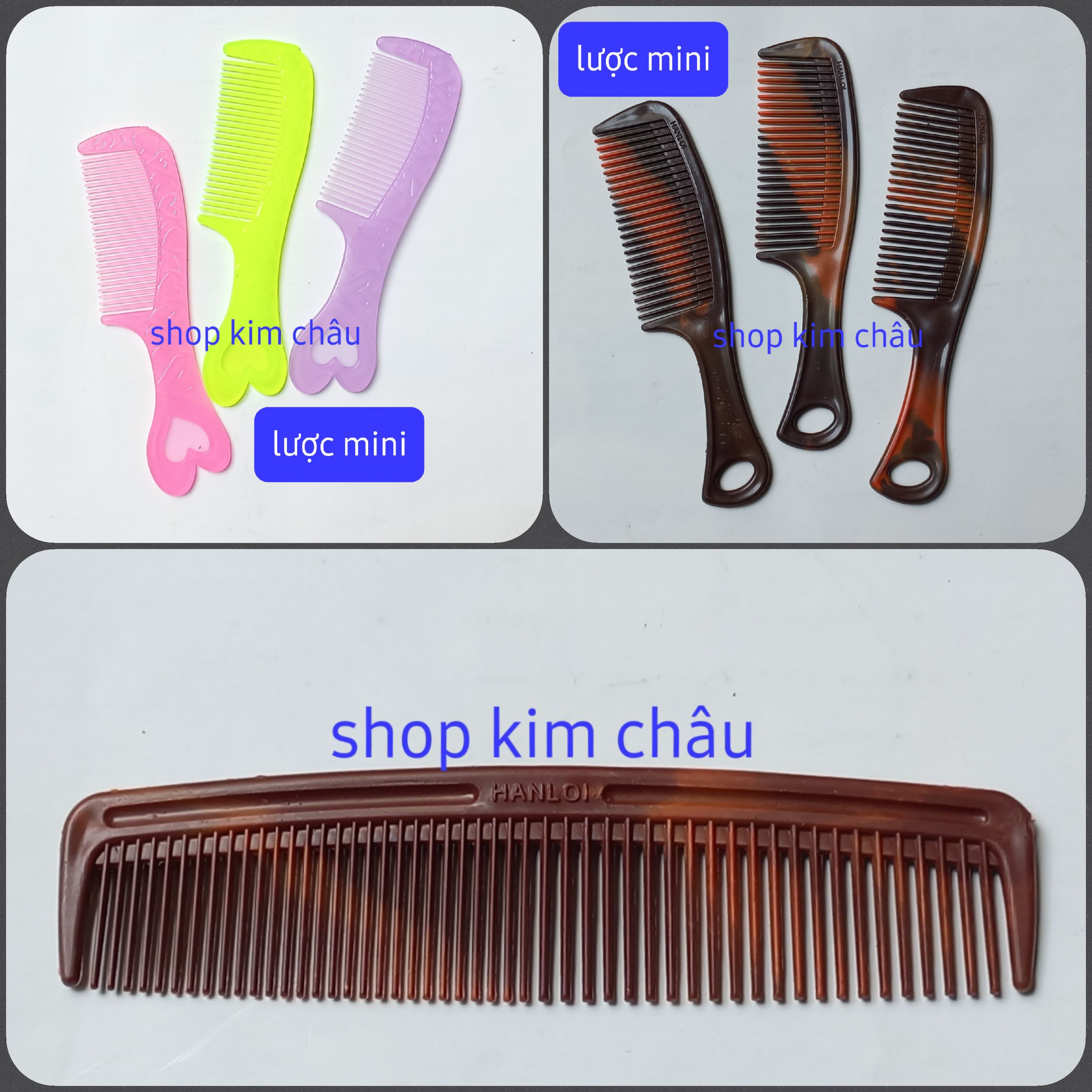 [1cây] lược mini chải tóc thích hợp du lịch ( nhiều màu)