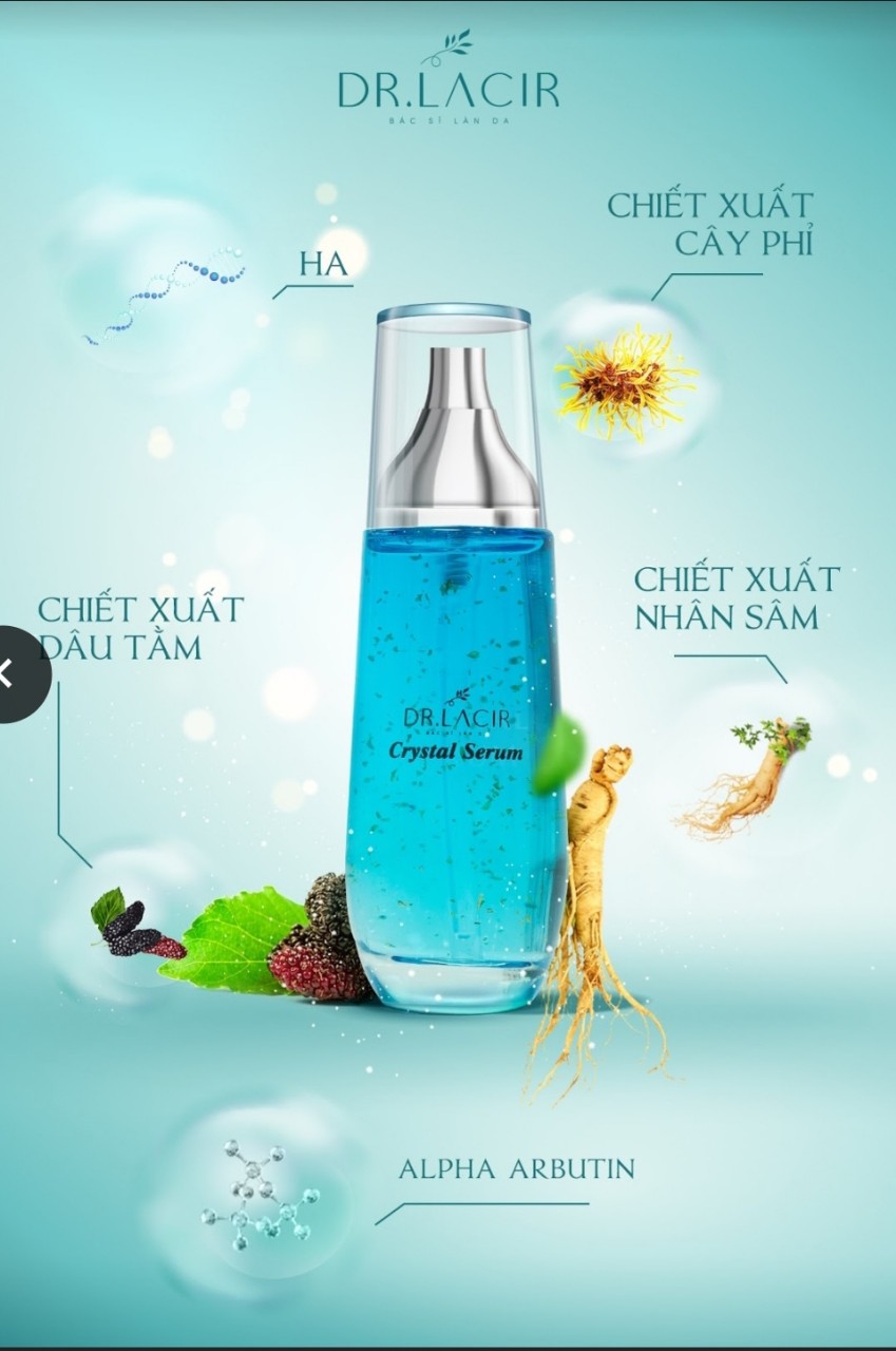 Serum tinh thể vàng 24k crystal serum lamer dr lacir