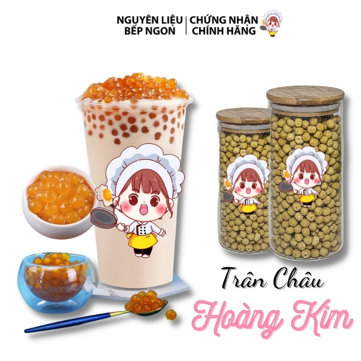 Trân châu hoàng kim cao cấp 500g - nguyên liệu bếp ngon