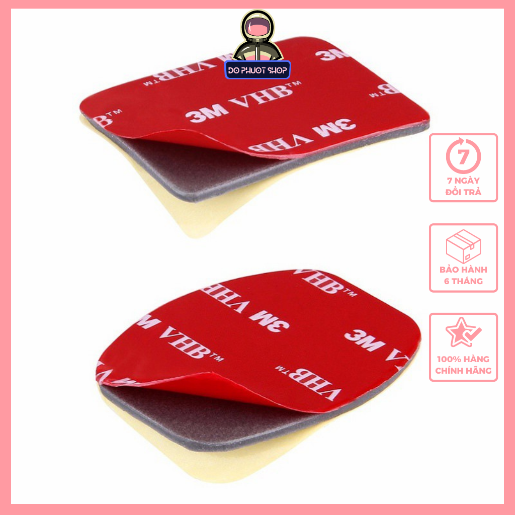 Combo 10 miếng keo 3m keo 2 mặt siêu dính dán đế camera hành trình