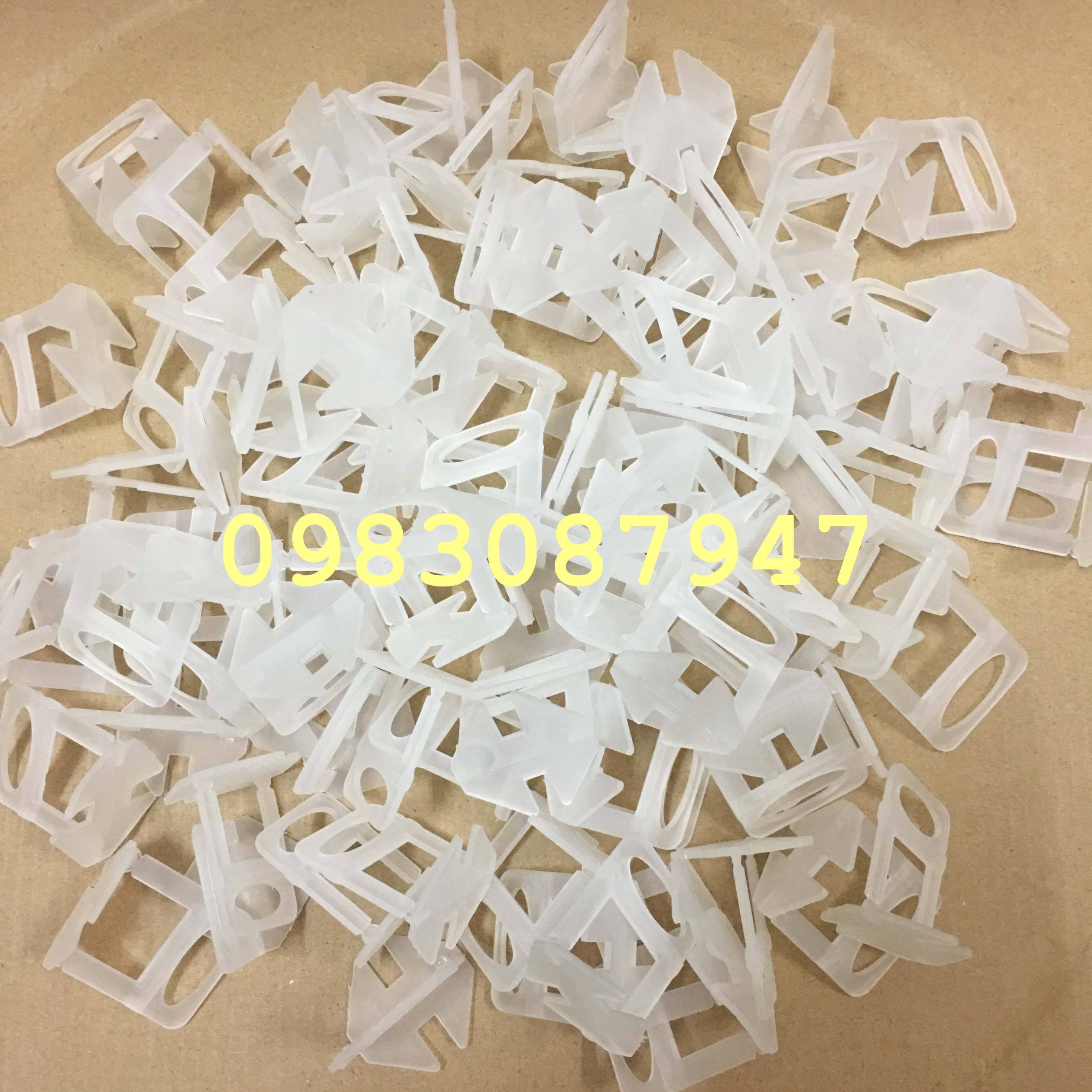 550 chiếc ke cân bằng ốp lát gạch tùy chọn size 1mm 1.5mm 2mm nhựa dẻo loại 1