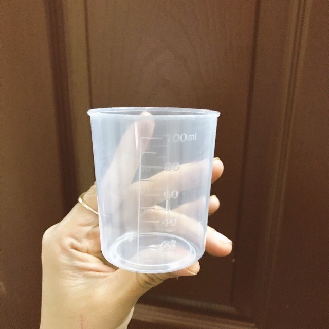 [Hàng dày] Ly cốc ca đong định lượng ml chia vạch nhựa 100ml