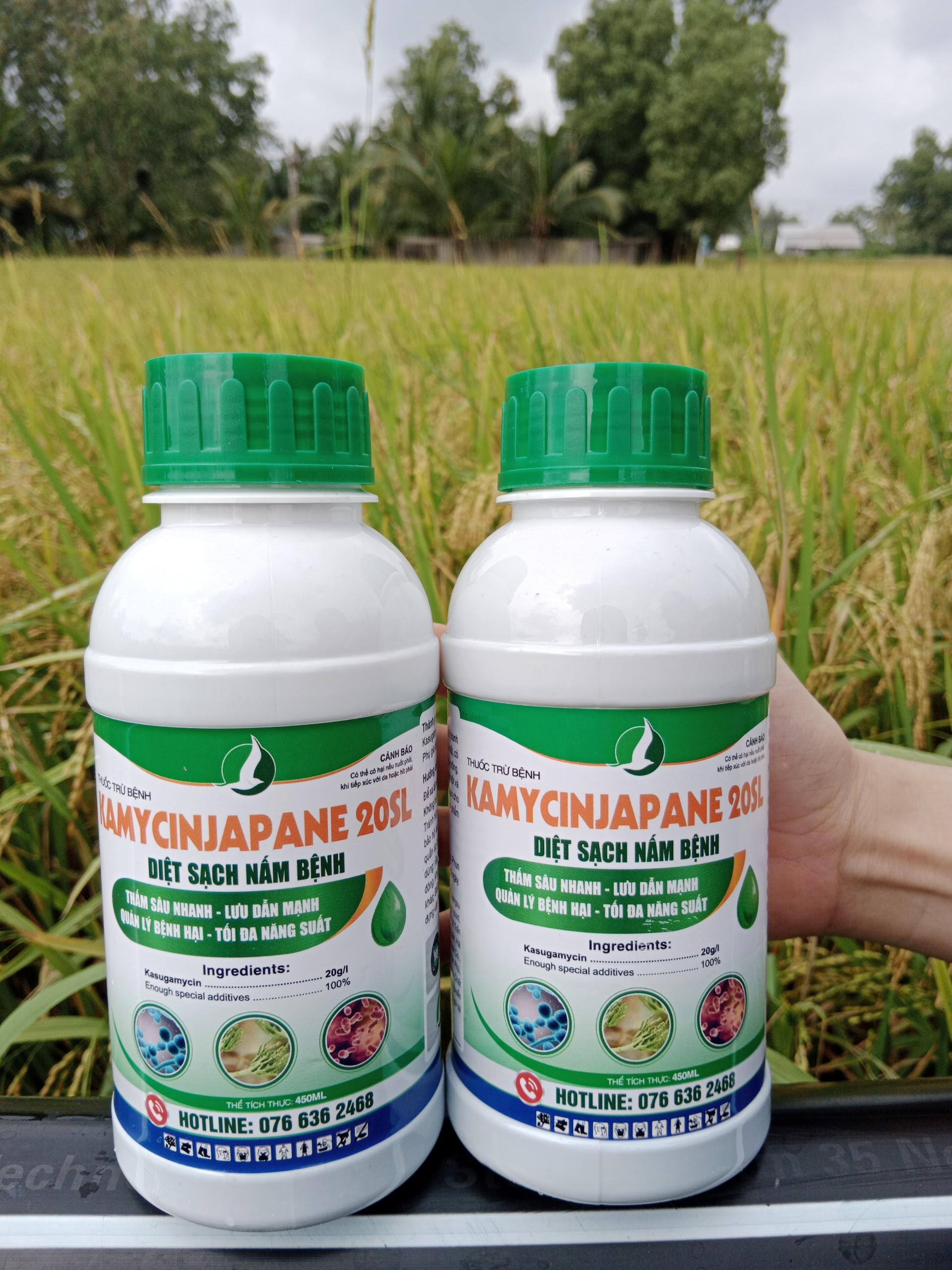 Trừ nấm, diệt khuẩn - kamycin japane 20sl chai 450ml