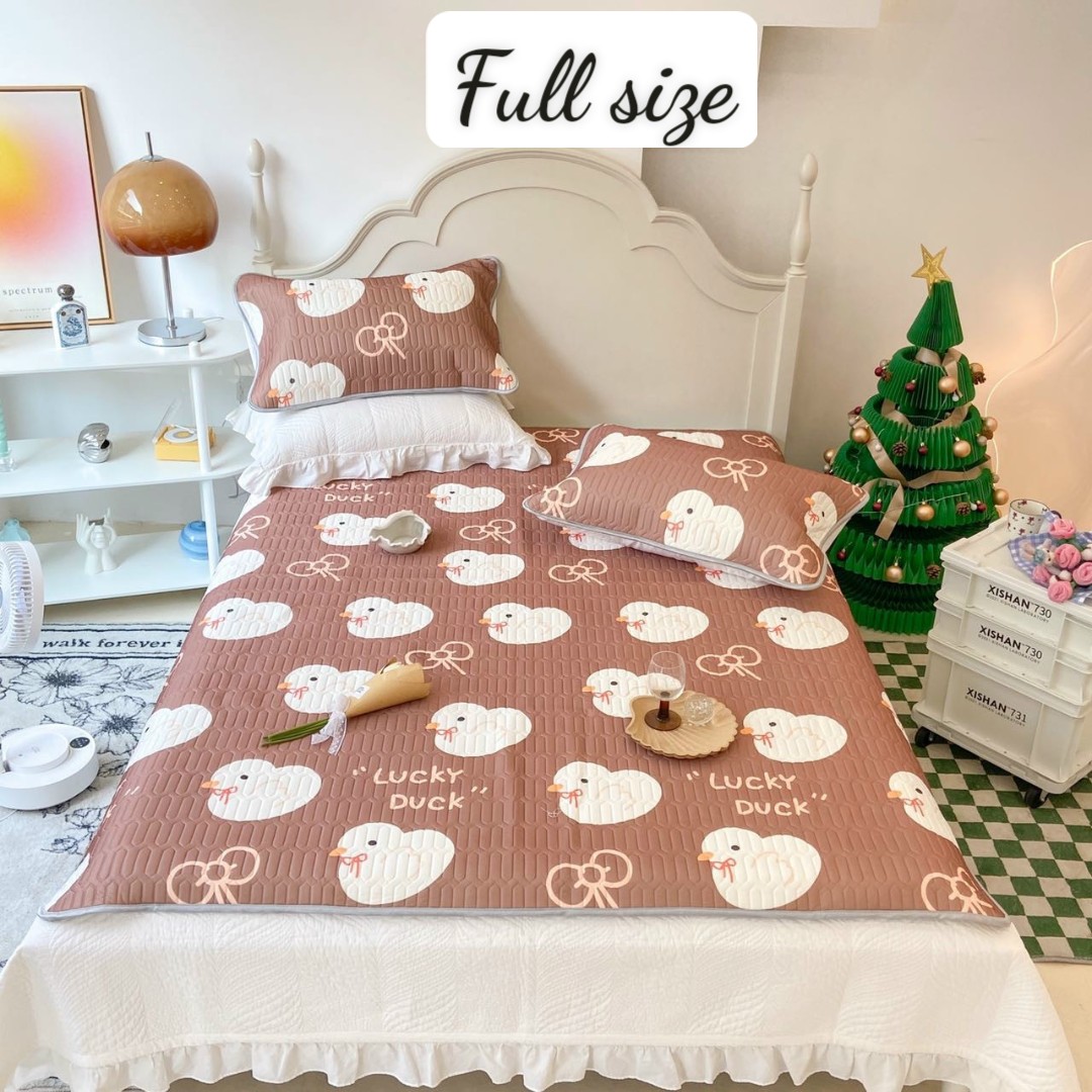 Chiếu điều hòa chiếu cao su non 5d tencel vip mềm mịn size 1m6x2m, 1m8x2m, 2mx2m2