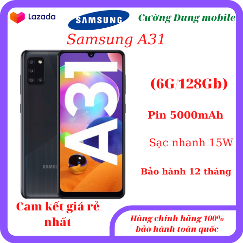 Điện thoại samsung A316G/128Gb pin 5000mAh, sạc nhanh 15W, NEW bảo hành 12 tháng toàn quốc.