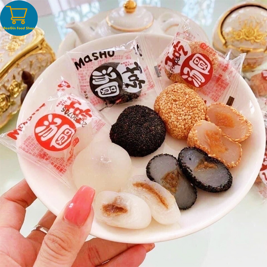 Thùng 1kg Bánh Mochi Tròn Mix 4 Vị Hai Cô Gái - BeeGin Food Shop