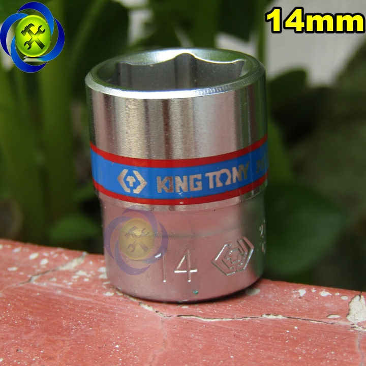 Tuýp trắng ngắn 14mm loai 1/4 kingtony 233514m dài 24mm 6 cạnh