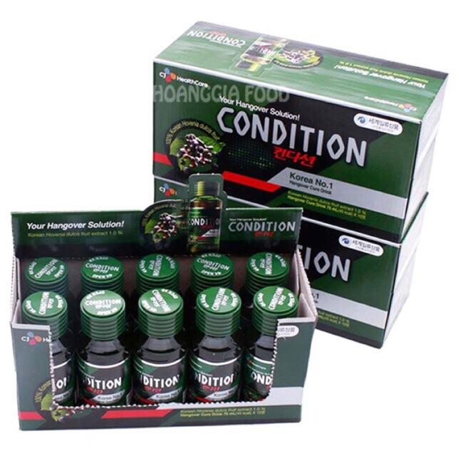 Nước giải say bia, ruou - Giải nhiệt cho gan Condition Hàn Quốc