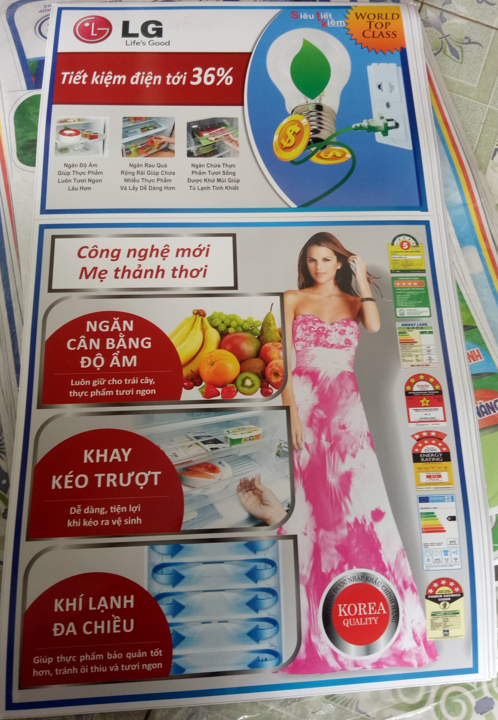 Tem tủ lạnh lg