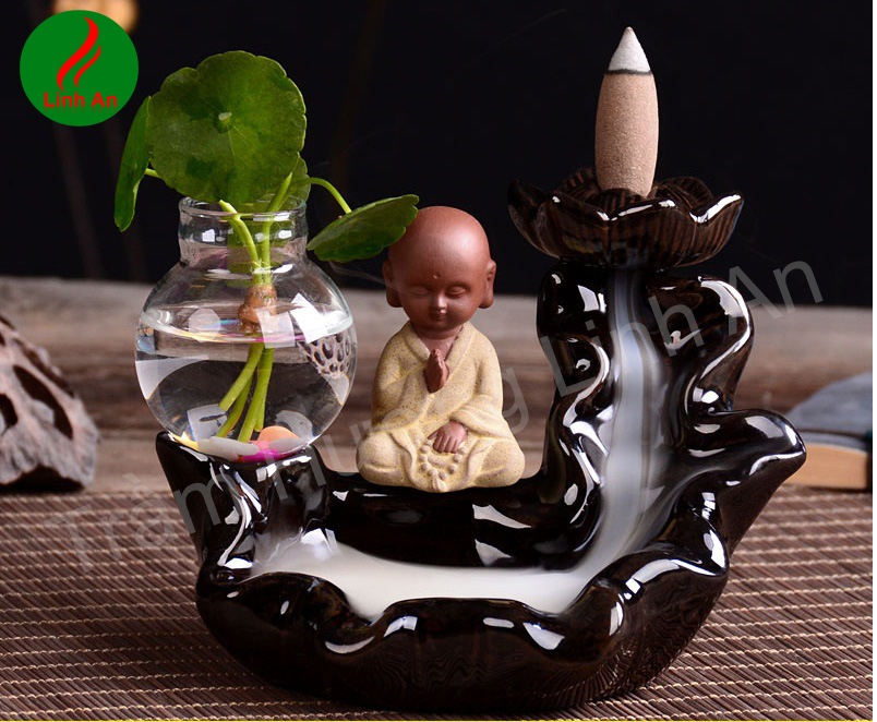 Thác Khói Trầm Hương - Thiền Sư Tọa Bên Thác+ 10 nụ trầm hương