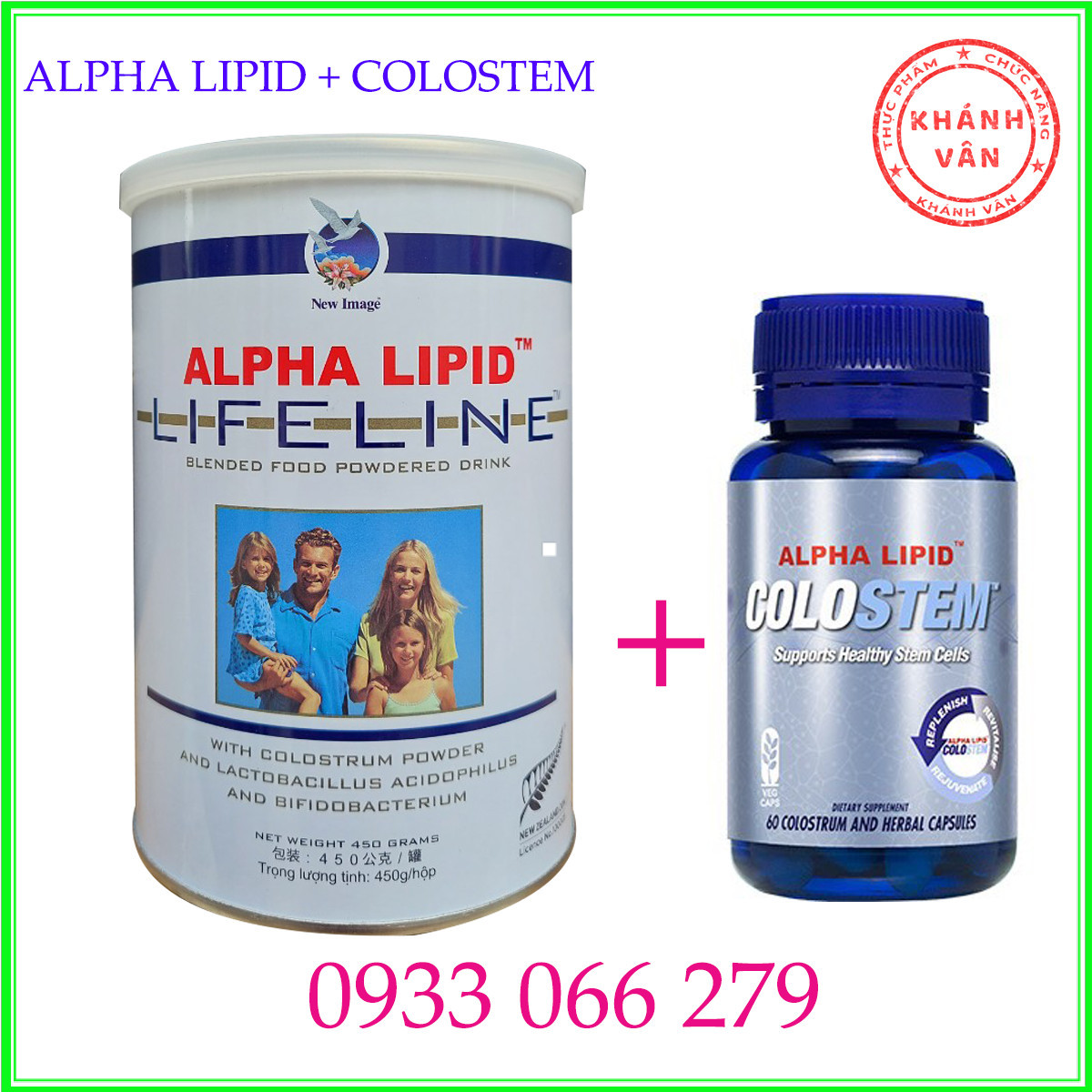 [Hoàn Tiền Giảm 10%]-[CHÍNH HÃNG] [Combo 2 Sản Phẩm] Sữa Non Alpha Lipid Và Sữa Viên Colostem