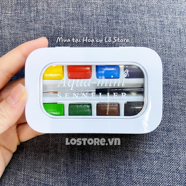 Màu nước Sennelier hạng hoạ sĩ - 8 màu tặng kèm cọ