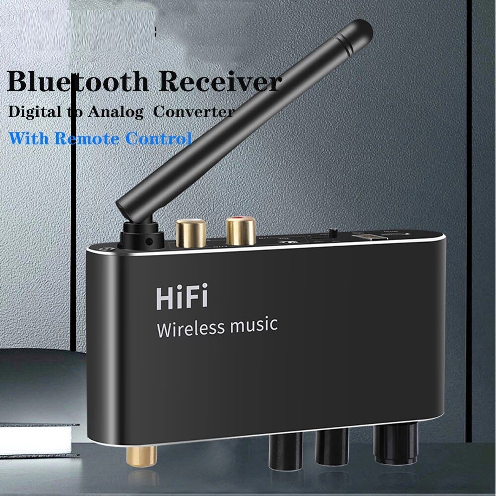  Bộ Chuyển Đổi Âm Thanh Kỹ Thuật Số Sang Analog DAC T01 Hỗ Trợ Bluetooth 5.1 Cổng Kết Nối Optical AUX Coaxial USB 