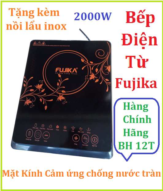 Bếp từ đơn fujika 2000w - tặng kèm nồi ăn lẩu inox