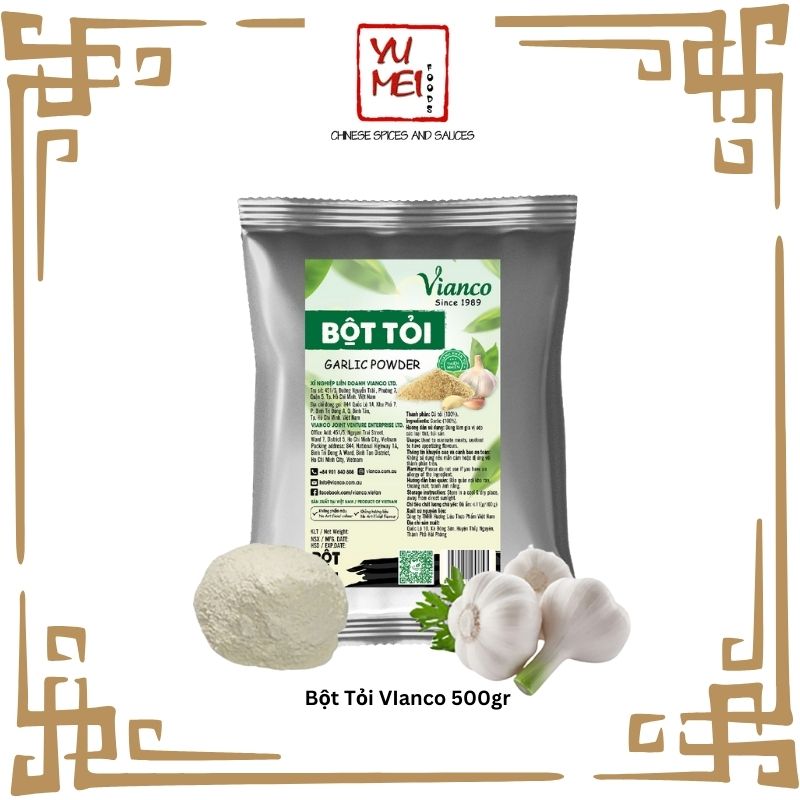 [GÓI TIẾT KIỆM] Bột Tỏi Khô 500gr hiệu Vianco dành cho Quán Ăn