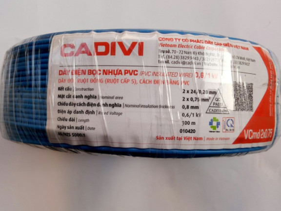 Dây điện đôi vcmd / 2x0.75