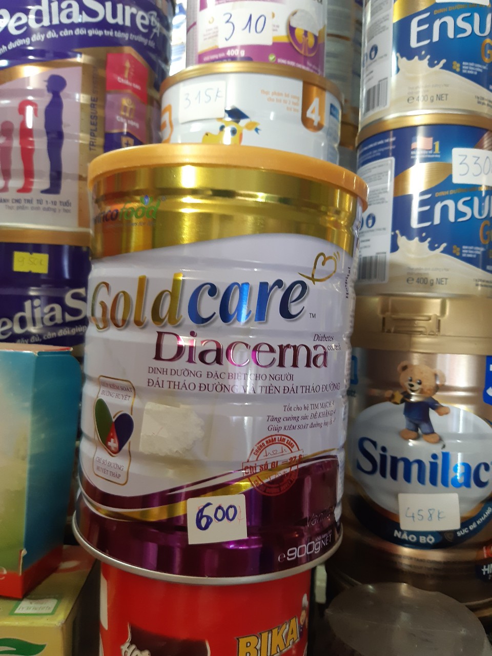 - Sữa bột Gold care Diacerna đái tháo đường 900g