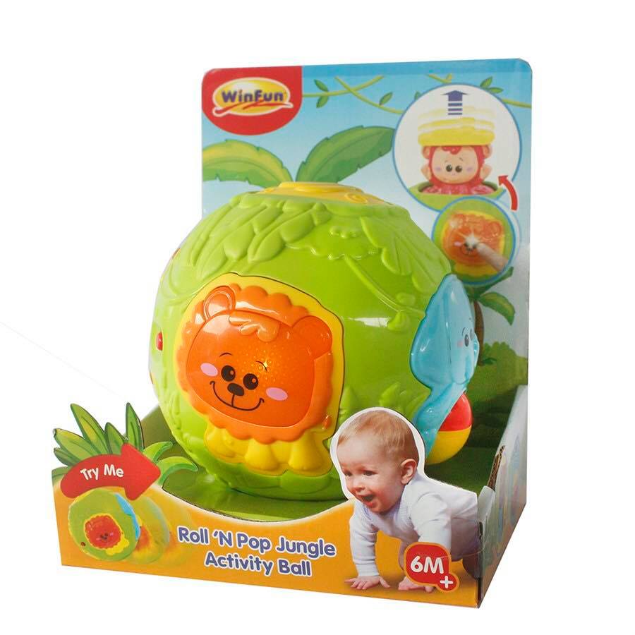 Bóng tập bò phát sáng, có nhạc cho bé Winfun 0788NL