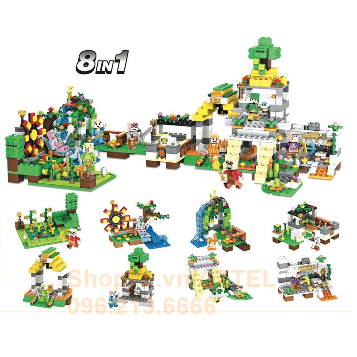 Lắp ráp xếp hình Lego Minecraft My World, Lego Ninjago Lắp Ráp Đồ Chơi Cho Bé