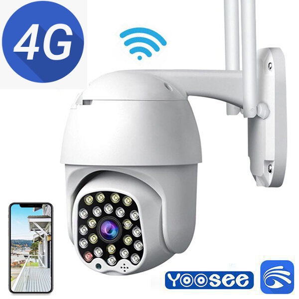 Camera Yoosee xài sim 4G 32 led chống nước quay đêm có màu Đàm Thoại 2 Chiều Hàng