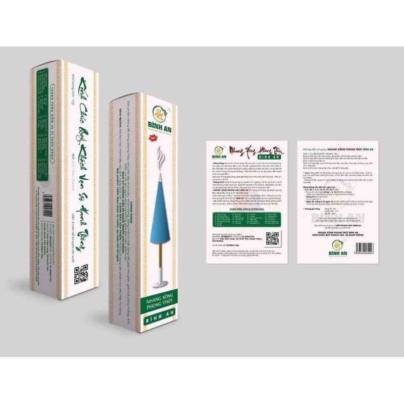 combo 10 cây nhang xông phong thuỷ bình an mẫu mới