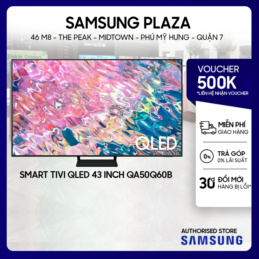 [TPHCM] 50Q60B - Smart Tivi Samsung QLED 4K 50 inch QA50Q60B  QA50Q60BA 50Q60BA QA50Q60BAKXXV