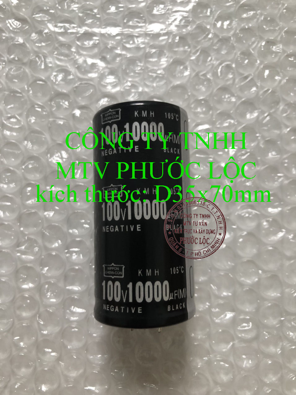 Tụ lọc nguồn 100v-10000uf-đen