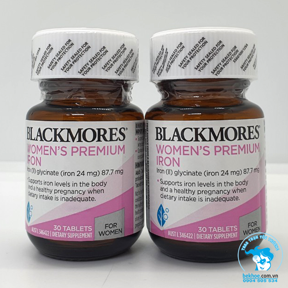 Sắt Bầu Blackmores Pregnancy Iron - Sắt Bổ Xung Cho Bà Bầu Blackmores 30V Úc