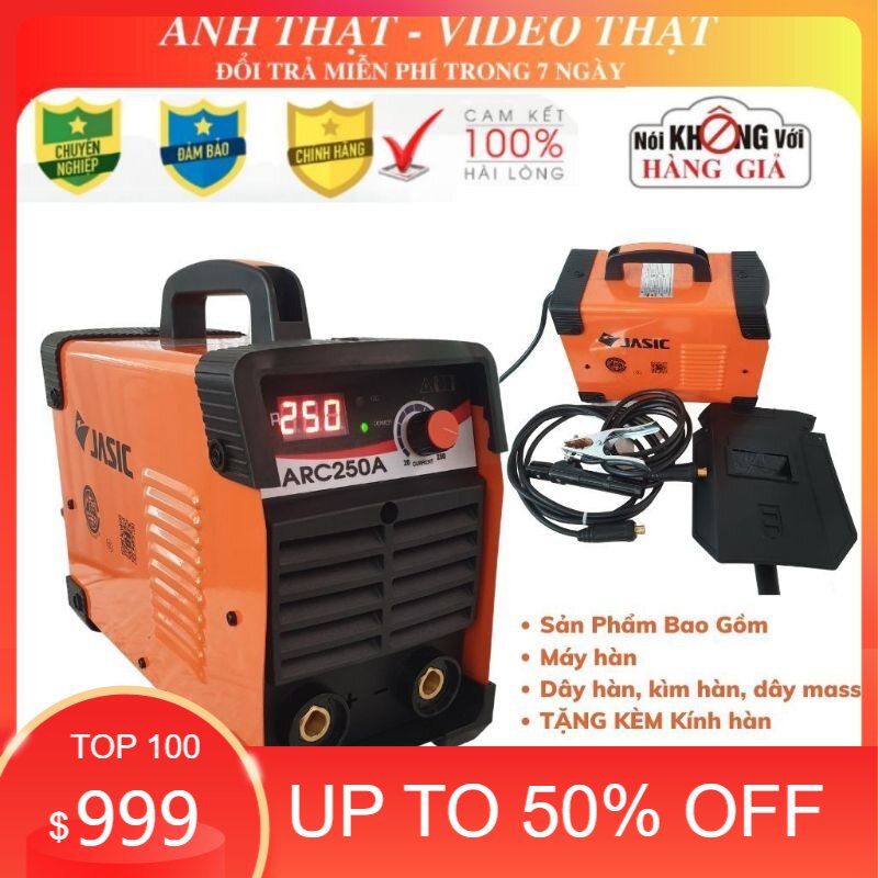 Máy hàn điện tử jasic 250a chuyên hàn kéo que 3,2mm bảo hành 12 tháng
