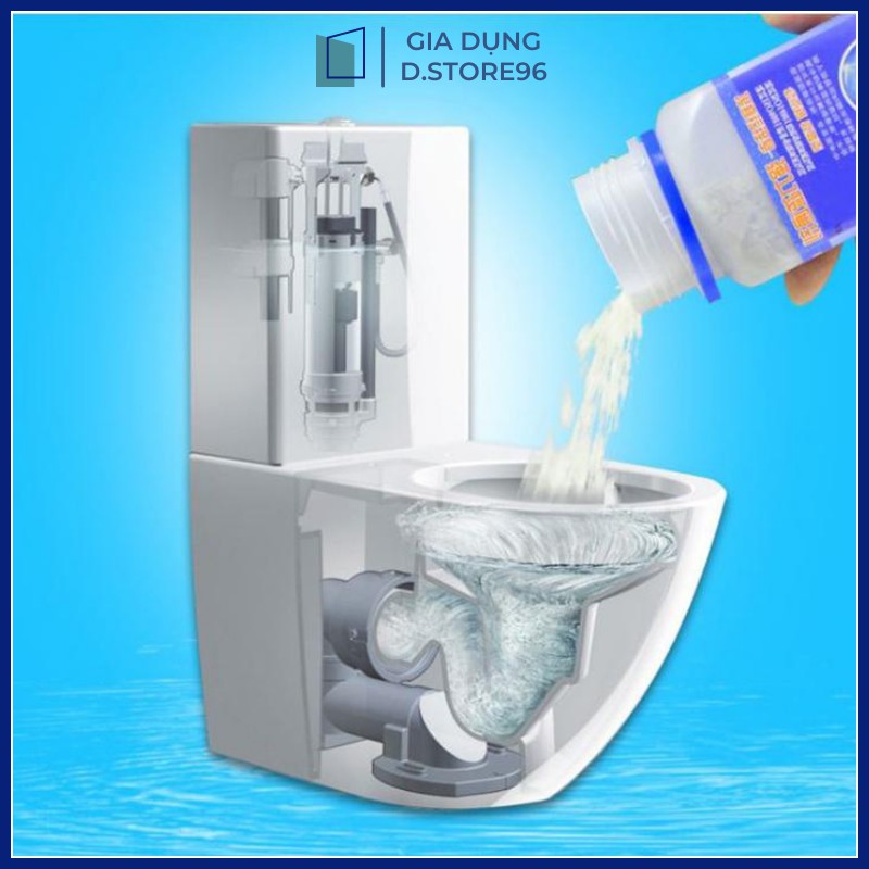 Bột thông bồn cầu, thông cống nghẹt tiện lợi