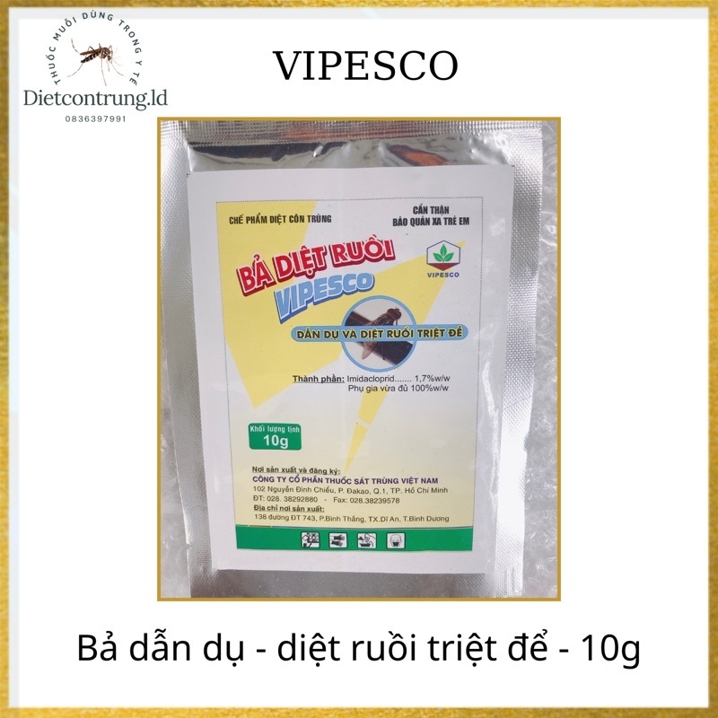 [ combo 5 gói bả diệt ruồi vipesco 10g ]