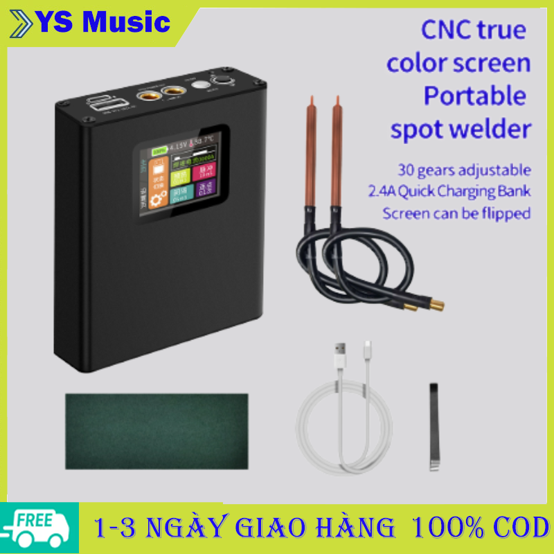 18650 Màn hình màu di động chuyên nghiệp Máy hàn điểm pin điện thoại di động Mini-Small 18650 Pin Lithium Tự làm bộ dụng cụ đầy đủ hàn điện