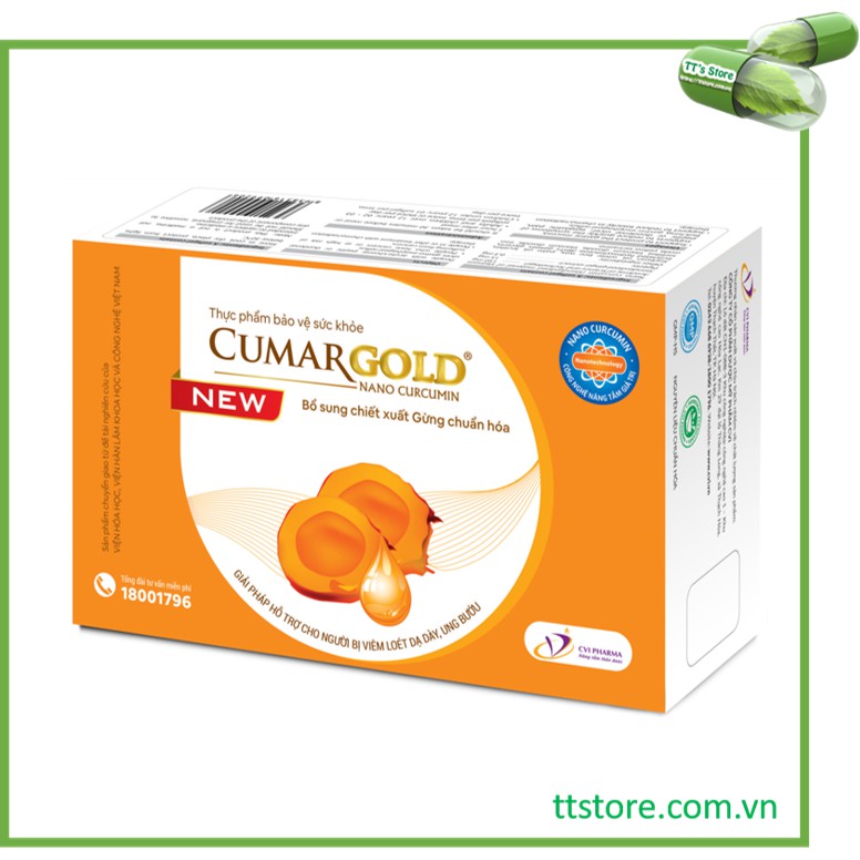 [HCM][Mẫu mới] CUMARGOLD New - Nano curcumin - Nano nghệ - Đau dạ dày [Cumagold curmagold]