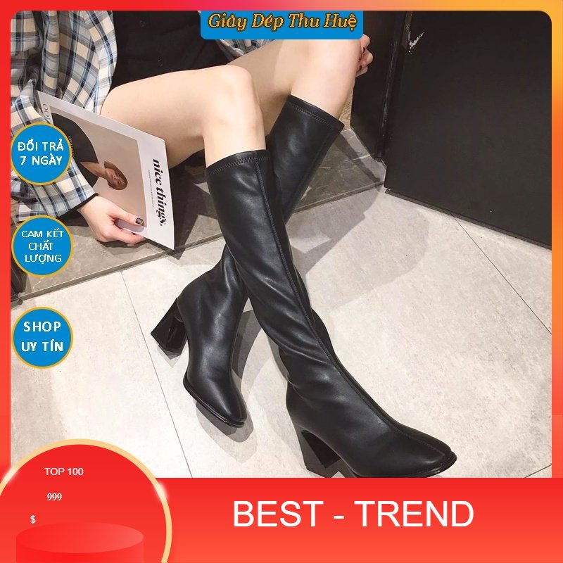 Bốt nữ cao cổ , bốt đùi nữ da mềm cao cấp cho nữ