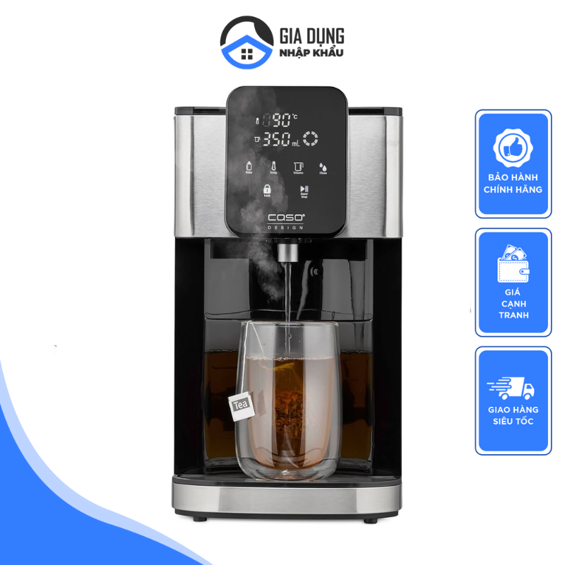 Bình Thủy Điện Caso HW 1660 / HW 1000 / HW 660 / HW 550, Bình Đun Nuóc, Bình Pha Sữa Cho Bé, Có Bộ Lọc Nước, Thiết Kế Sang Trọng, Dễ Dàng Tháo Rời, Vệ Sinh, Dung Tích 4L, Công Suất 2600W, Nhập Đức, BH 12 Tháng