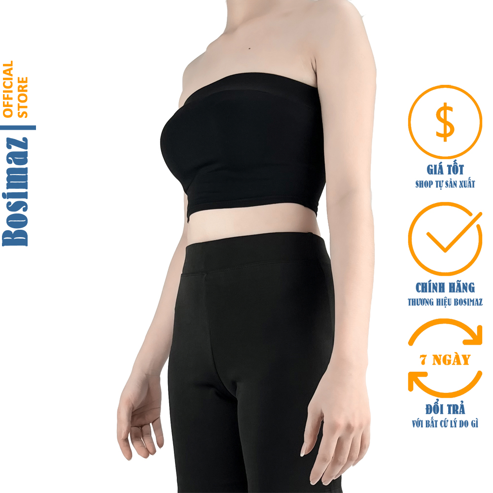 Áo ống Croptop Nữ Bosimaz CS011 quây ngực không dây, thun co giãn 4 chiều, vải đẹp dày, thoáng mát không xù lông.