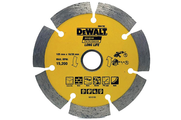 Đĩa cắt khô 105 x 20mm 10mm12" dw4785-b1 dewalt dw4785-b1