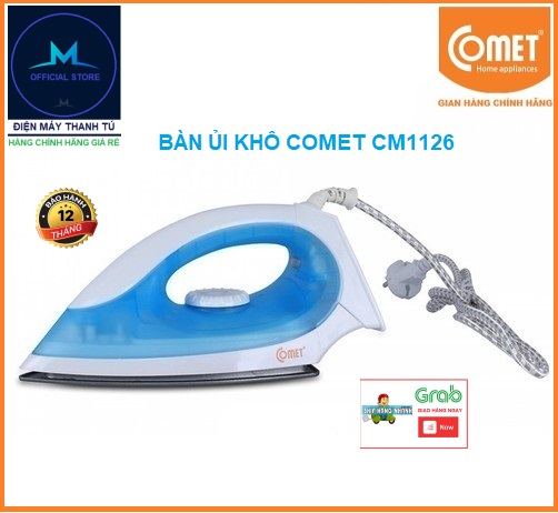Cm1126 - bàn ủi khô comet 1000w - bảo hành chính hãng 12 tháng