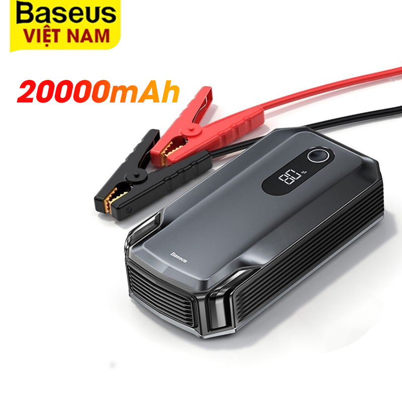 [BẢO HÀNH 6 THÁNG] Bộ Kích Nổ Ô Tô Baseus CRJS04 Kiêm Sạc Dự Phòng Dung Lượng 20000mAh kích lên Dòng Điện Lớn 2000A/ 12V